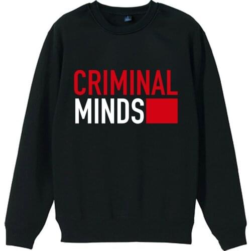 Boy Man Men Crew Neck Sweatshirt Criminal Minds Name Logo Couple Clothes Teenager Pullover Fleece ZIIART
