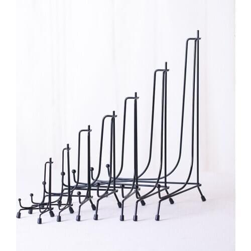 Upgraded Anti-Slip Iron Plate Display Stand Black Easel Display Stand Photo Holder Stand,Displays Picture Frames, Decorative Pla