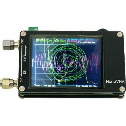 NanoVNA Vector Network Antenna Analyzer +LCD +Battery 50KHz-900MHz MF HF VHF UHF UV Shortwave Analyzer