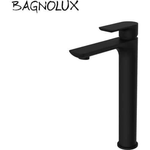 Vidric BAGNOLUX Wholesale Top Fashion New Arrival Contemporary Single Handles Matte Black Basin Set In Bathroom Vessel Faucet 87