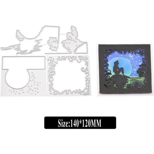 Girl Cutting Dies for Card Making, URYKE Die Cuts Stencil Metal Pattern Template for DIY Embossing Scrapbooking New 2019