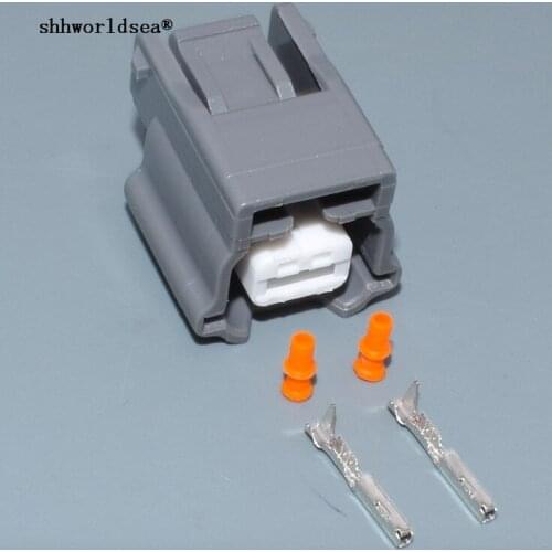 Worldgolden 2pin 0.6mm female electrical plug auto sensor waterproof cable connector housing