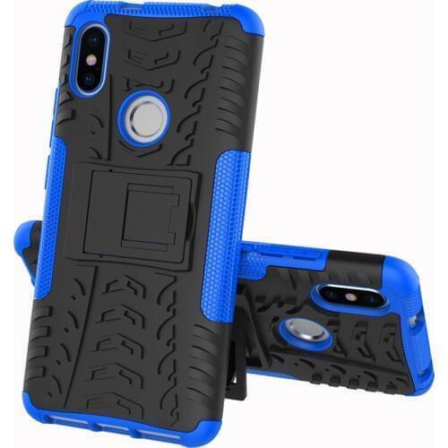 For Xiaomi Redmi 6 6A 6 Pro S2 Cover Case Armor Silicone Rugged Hard Plastic Case For Xiaomi Redmi S2 version With Holder
