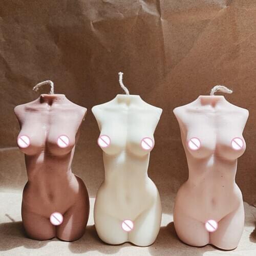 Female Goddess 3D Torso Molds Silicone Women Candle Molds Concrete Candle Molds Silicone Molds for Candle Making