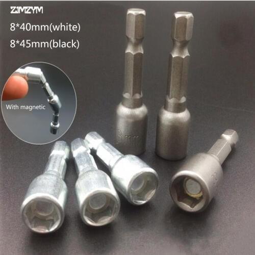 Hot sale 1PC 8MM electric sleeve head magnetic sleeve with hexagon nut wrench Socket wrench magnetic Socket wrench repair tool