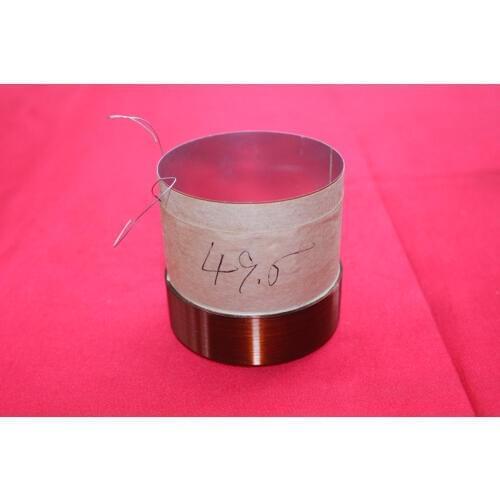 1 piece ID: 49.5mm OD: 52mm white aluminous skeleton 8 ohm woofer bass speaker voice coil (4 layer winding)