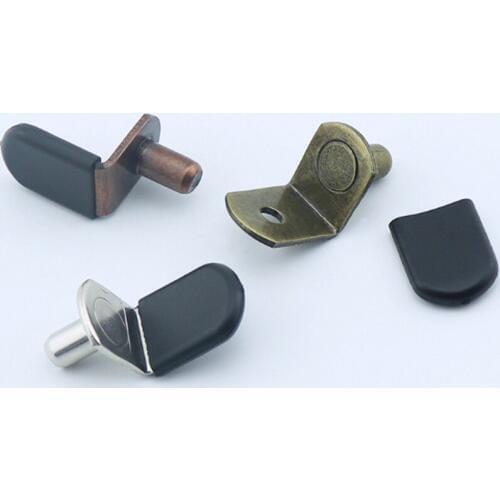 10pcs Steel Shelf Support Plug In Stud Peg Pin for Kitchen Cabinet Bookcase Wine Cabinet Glass Display Board Metal Shelf Bracket