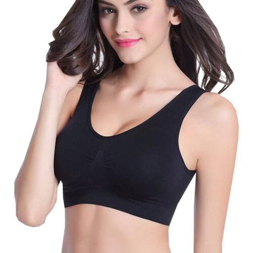 2-pack Seamless Sports Bra Wirefree Yoga Bra With Removable Pads For Women Plus Size Bra Sexy Bralette Crop Top Underwear