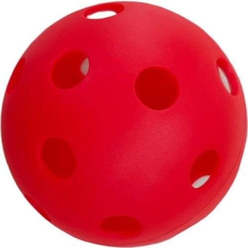 3pcs Perforated Pickleball Red Pickleball Ball with Holes Toy Ball for Indoor and Outdoor Courts