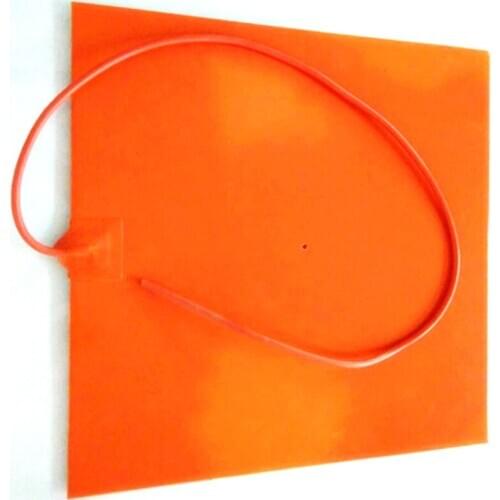 400*400*1.5mm Heat Bed for 3d printe silicone rubber heater 220v 640w 4mm hole center adhesive 1 side 1000mm lead wire