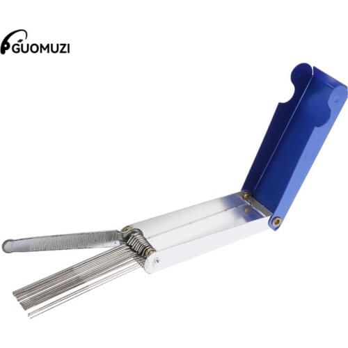 Guitar Bass Ukulele Nut Bridge Saddle Grooves Sanding Files Tool Kit Sander Case Electric Acoustic Guitar Parts & Accessories