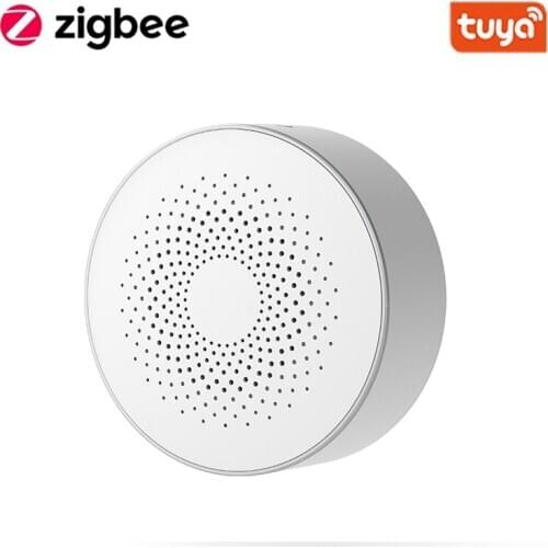 Tuya Smart Zigbee Siren Wireless Audible And Visible Alarm 100dB Anti-tamper AC Power Work With Zigbee Hub And Volume Adjustment