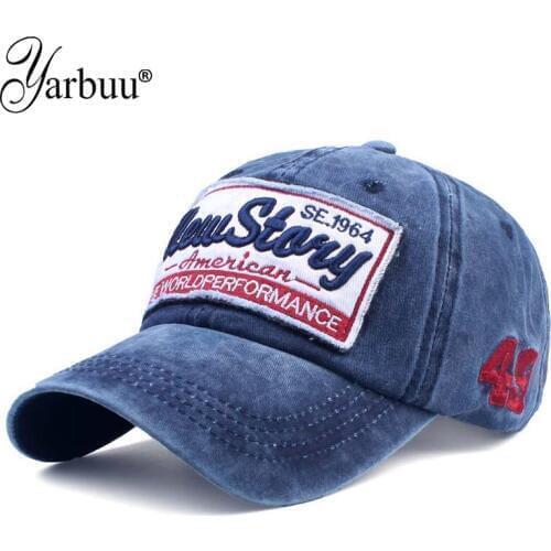 [YARBUU] Brand Men Baseball Caps Dad Casquette Women Snapback Caps Bone Hats For Men Fashion Vintage Gorras Letter Cotton Cap