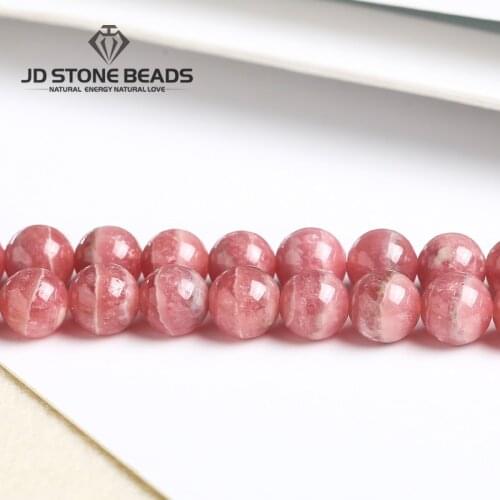 Natural Stone Beads Rhodochrosite Round Rose Gemstone dialogite For Jewelry Making 4/5/7mm Pick Size DIY Bracelet Free Shipping