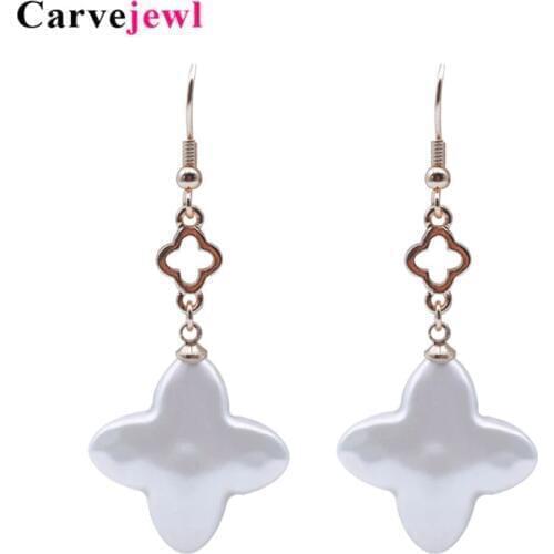 Серьги с жемчугом Carvejewl China At AliExpress