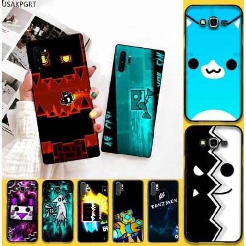 Game Geometry Dash Phone Case For Samsung Galaxy Note20 ultra 7 8 9 10 Plus lite J7 J8 Plus M21 M30S