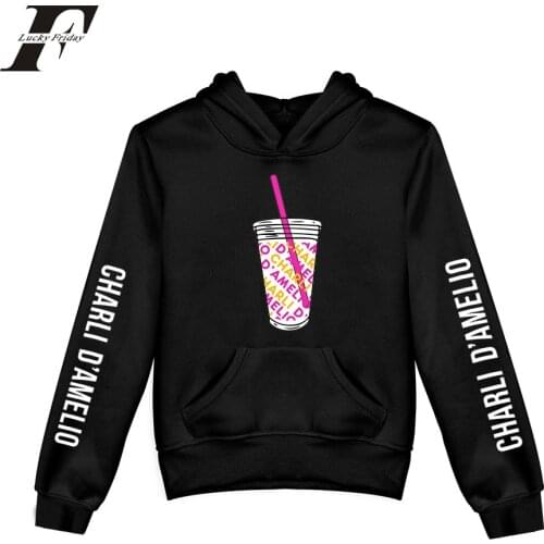 Ice Coffee Splatter Kids Hoodie Sweatshirts Boy Girl Charli Damelio Pullovers Unisex Harajuku Tracksuit Clothes Casual Hoody
