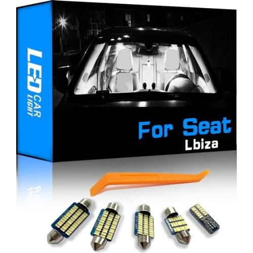 For Seat Ibiza 6L 6L1 6J 6P 6J5 6P1 6J1 6P5 6J8 6P8 2002-2016 Vehicle LED Interior Light Kit Canbus Car Lamp Accessories