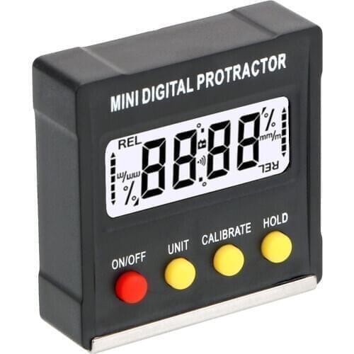 Mini Digital Protractor Inclinometer Electronic Level Box 360 Degree Magnetic Base Digital Angle Finder Bevel Box