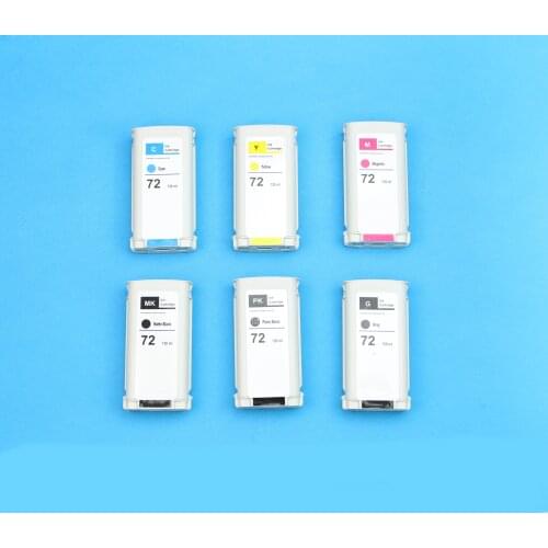 130ML Full Ink Cartridge For HP 72 Ink Cartridge With Chip T610 T620 T770 T790 T795 T1100 T1120 T1200 T1300 T2300
