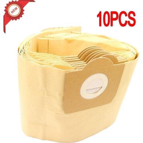 10PCS Dust Bags Filter for Karcher MV3 WD3 WD3200 WD3300 A2204 A2656 Vacuum Cleaner Paper Bags For Rowenta RB88 RU100 RU101