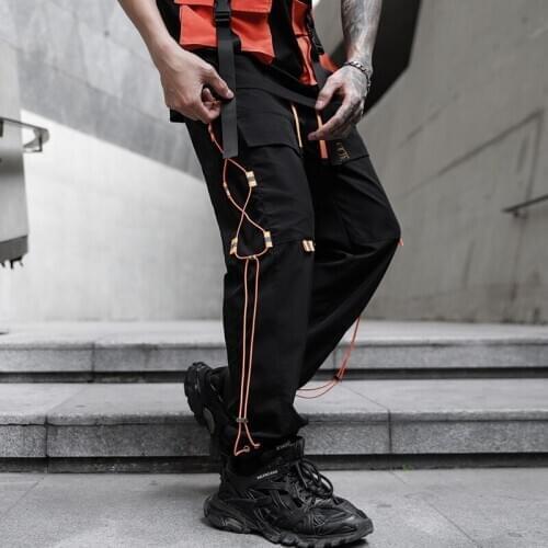 2020 Black Men Streetwear Harem Jogger Pants Mens Pants Casual Ankle-length Men Trousers Hip hop Cotton Mens Sweatpants
