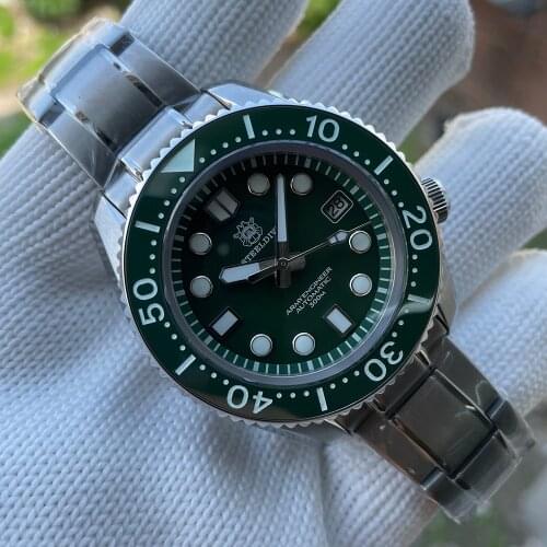 STEELDIVE SD1968 Mens Diving Watch 300M Waterproof Japan NH35 Automatic Movement BGW9 Luminous Sapphire Diver Watch Automatic