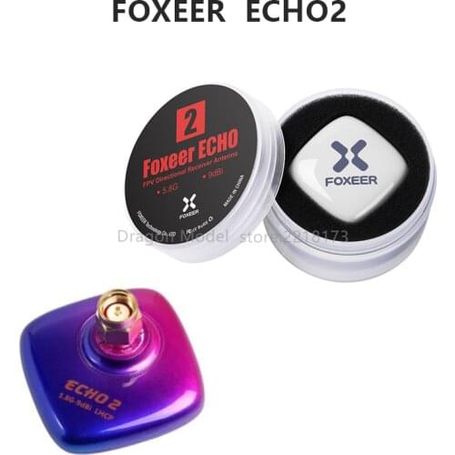 Foxeer Echo 2 5.8GHz 9dBi Patch Antenna LHCP RHCP for RC Airplane FPV Racing Freestyle Drones VTX VRX Goggles Monitor DIY Parts