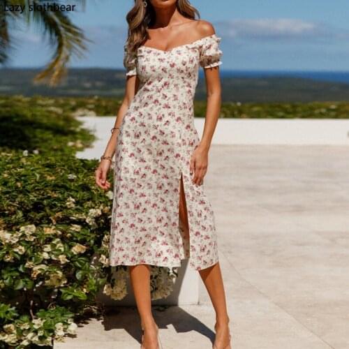 New arrival ladies summer long maxi dress floral print dress short sleeve girl summer long holiday dress