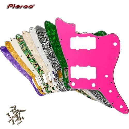Pleroo Custom Guitar Parts - For US No Upper Controls Jazzmaster style Guitar pickguard Replacement