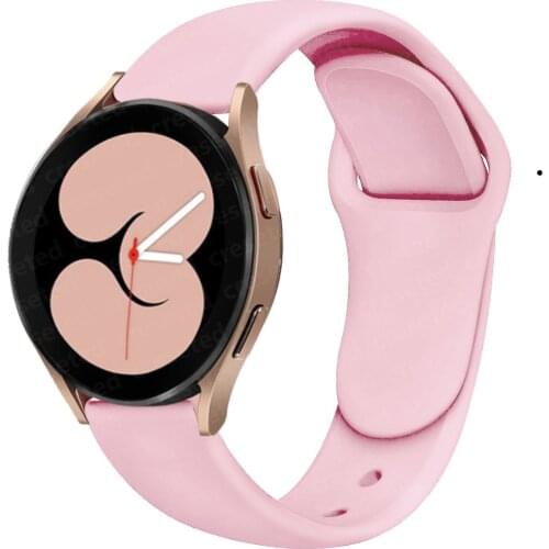 20mm/22mm strap For Samsung Galaxy watch 4/Classic Active 2/3/46mm/42mm/Gear S3 Frontier Silicone bracelet Huawei GT 2/pro band