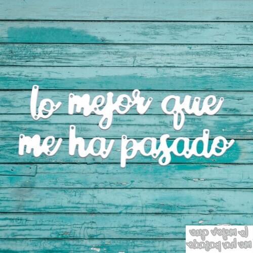 Spainish Words craft Dies Metal cut die Cute Scrapbooking Mold Punch Knife Paper card making dies Embossing 2021