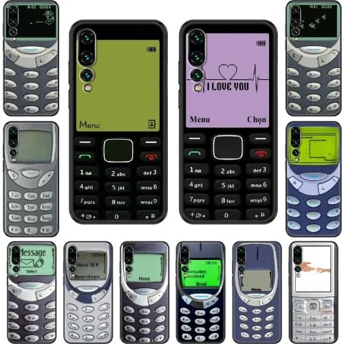 Old Brand Nokias Phone case For Huawei P 8 10 20 30 Smart Plus 2019 Z Lite Pro 2017 2019 black art cell cover silicone coque