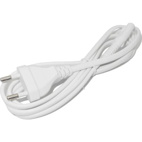 1.5M Figure 8 C7 to EU Europe European 2 pin 2 prong Round Laptop AC Adapter Power Cord White Power Cable