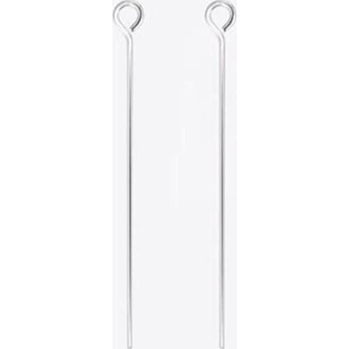 10pcs 925 Sterling Silver Head Pins Findings Eye Pin 15/20/25/30/35/40mm needles Pins for DIY Earring Jewelry Making