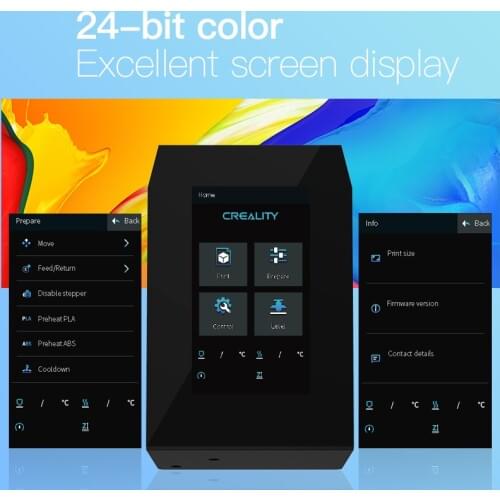 4.3inch 24-bit Colorful Intelligent HD Touch Screen Kit Mass Memory Easy Installation Display/User-friendly For CR-6 SE Printer