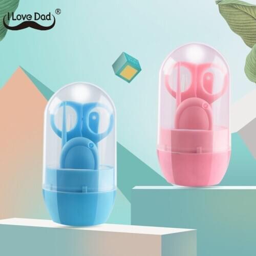5Pcs/lot Solid Color Newborn Baby Nail Trimmer Enfant Nail Care Kids Children Nail Cutter Set Clippers Scissors baby care kit