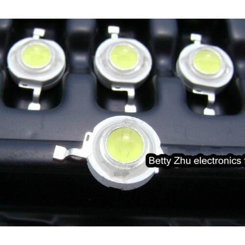 50PCS/LOT 1 w LED lamp bead / 1 w high-power beads /(100-120 lm) DIY ball steep light fittings 6000-6500K Natural White