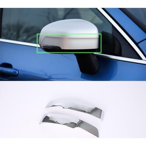 ABS Chrome Car Side Door mirror scuff plate Protector Cover Trims Car Styling Accessories For VOLVO XC60 2018