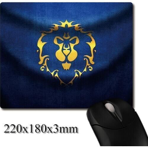 Alliance lion of Stormwind City pattern CG printed Heavy weaving anti-slip rubber pad office mouse pad Coaster Party favor gifts