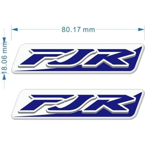 Windshield Trunk Aluminium Cases Stickers For Yamaha FJR1300 FJR 1300 Tank Pad Protector Side Fairing Emblem Badge Logo 2019
