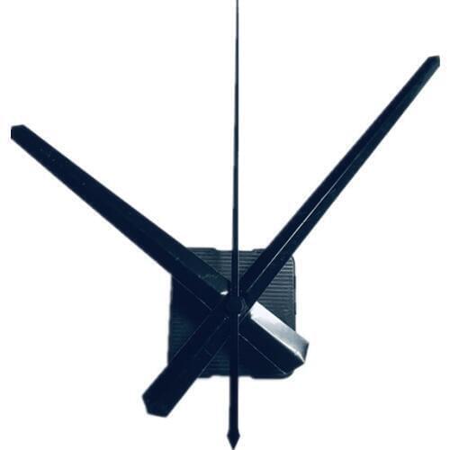 Silent Wall Clock Quartz Movement Mechanism 28mm shanft All Black DIY Wall Clock Quartz Clock with metal Hand Clock Movement