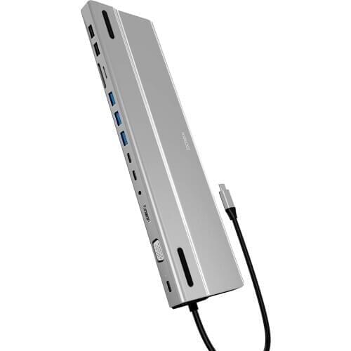 14 in 1 USB Docking Station Laptop PC Hub Hdd Enclosure For Apple Macbook Pro Card Expresscard Multi Type C Adapter