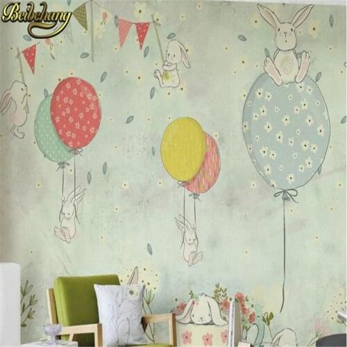 Beibehang Custom Cartoon rabbit photo Mural wallpapers for living room TV Background Wall Mural Living Room Bedroom Wall Paper