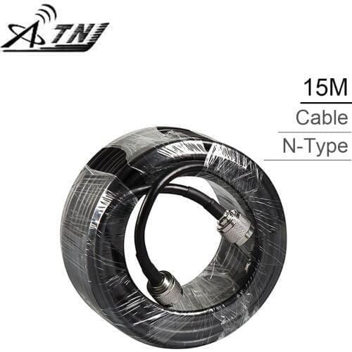 15 meters RG6 Low Loss Coaxial Cable 50ohm N Male To N Male Communication Coax Cable For Mobile Phone Signal Booster Repeater