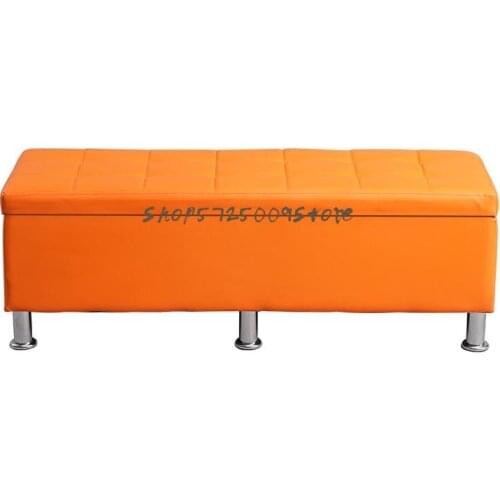 Clothing Store Sofa Stool Fitting Room Stool Shopping Mall Rest Stool Bench Locker Room Storage Shoe Stool Trying on Shoes Leath