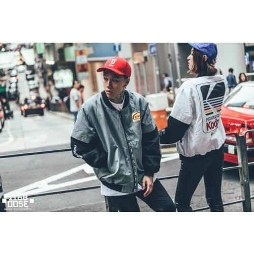 Japanese Hip Hop Style MA1 Bomber Jacket Men Harajuku Pilot streetwear Kodak Printing Couple Baseball Jackets Men Women Coat