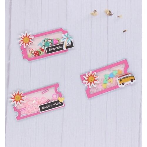 YPPCRAFT Cute Tickets Shaker Metal Cutting Dies Stencils for DIY Scrapbooking Decorative Embossing DIY Paper Cards