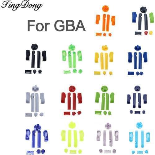 Multi-Color Replacement Buttons Keypads L R A B Buttons For Gameboy Advance Buttons Frame For GBA D Pads Power ON OFF Buttons