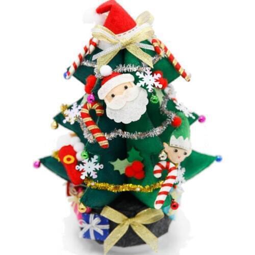 Music box Christmas tree felt diy craft felting kit christmas gift Fabric Felt kit Non-woven cloth Craft DIY Sewing set